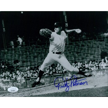 Fritz Peterson New York Yankees Signed 8x10 Matte Photo JSA Authenticated