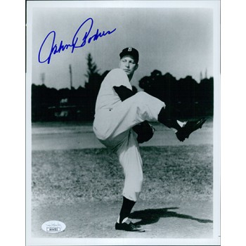 Johnny Podres Brooklyn Dodgers Signed 8x10 Glossy Photo JSA Authenticated