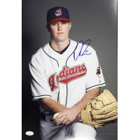 Drew Pomeranz Cleveland Indians Signed 12x18 Matte Photo JSA Authenticated