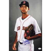 Noe Ramirez Boston Red Sox Signed 12x18 Glossy Photo JSA Authenticated