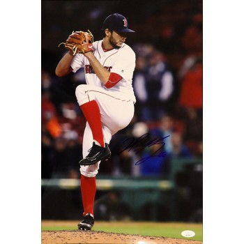 Noe Ramirez Boston Red Sox Signed 12x18 Glossy Photo JSA Authenticated