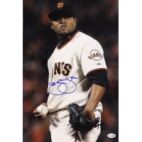 Ramon Ramirez San Francisco Giants Signed 12x18 Glossy Photo JSA Authenticated