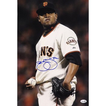 Ramon Ramirez San Francisco Giants Signed 12x18 Glossy Photo JSA Authenticated