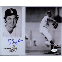Doug Rau Los Angeles Dodgers Signed 8x10 Glossy Photo JSA Authenticated