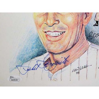 Pee Wee Reese and Phil Rizzuto Signed 11x14 Lithograph JSA Authenticated