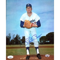 Phil Regan Los Angeles Dodgers Signed 8x10 Glossy Photo JSA Authenticated