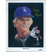 Jerry Reuss Los Angeles Dodgers Signed 8.5x11 Page Photo JSA Authentic Kinks Rip