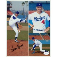 Jerry Reuss Los Angeles Dodgers Signed 8x10 Cardstock Photo JSA Authenticated