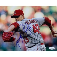 Garrett Richards Los Angeles Angels Signed 8x10 Glossy Photo JSA Authenticated