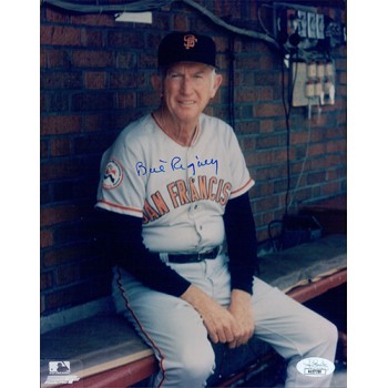 Bill Rigney San Francisco Giants Signed 8x10 Glossy Photo JSA Authenticated