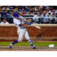 T.J. Rivera New York Mets Signed 8x10 Glossy Photo JSA Authenticated