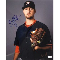 Brady Rodgers Houston Astros Signed 11x14 Glossy Photo JSA Authenticated
