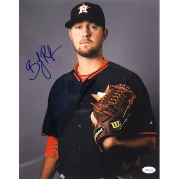 Brady Rodgers Houston Astros Signed 11x14 Glossy Photo JSA Authenticated