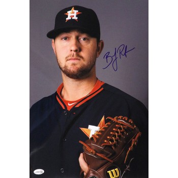 Brady Rodgers Houston Astros Signed 12x18 Glossy Photo JSA Authenticated