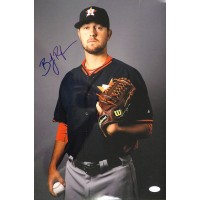 Brady Rodgers Houston Astros Signed 12x18 Glossy Photo JSA Authenticated