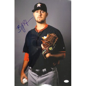 Brady Rodgers Houston Astros Signed 12x18 Glossy Photo JSA Authenticated