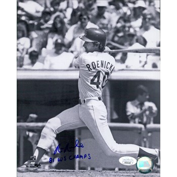 Ron Roenicke Los Angeles Dodgers Signed 8x10 Glossy Photo JSA Authenticated
