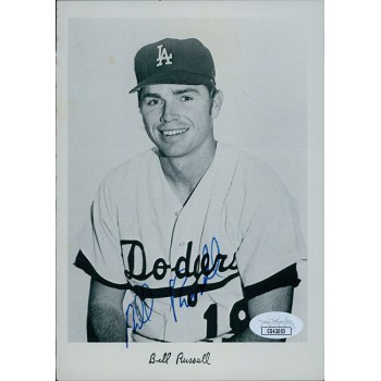 Bill Russell Los Angeles Dodgers Signed 5x7 Page Photo JSA Authenticated Bill Russell Los Angeles Dodgers Signed 5x7 Page Photo JSA Authenticated