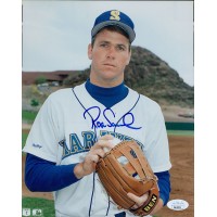 Roger Salkeld Seattle Mariners Signed 8x10 Glossy Photo JSA Authenticated