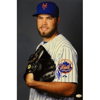 Cody Satterwhite New York Mets Signed 12x18 Glossy Photo JSA Authenticated