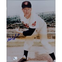 Herb Score Cleveland Indians Signed 8x10 Glossy Photo Global Authenticated