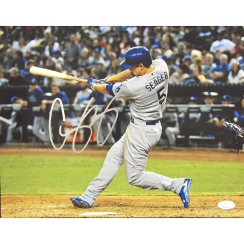 Corey Seager Los Angeles Dodgers Signed 11x14 Matte Photo JSA Authenticated