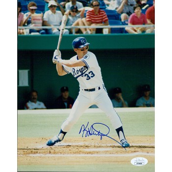 Kevin Seitzer Kansas City Royals Signed 8x10 Glossy Photo JSA Authenticated