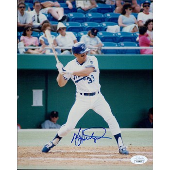 Kevin Seitzer Kansas City Royals Signed 8x10 Glossy Photo JSA Authenticated