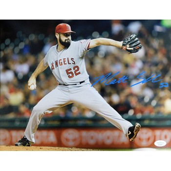 Matt Shoemaker Los Angeles Angels Signed 11x14 Matte Photo JSA Authenticated