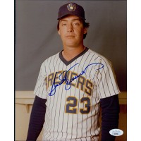 Ted Simmons Milwaukee Brewers Signed 8x10 Glossy Photo JSA Authenticated