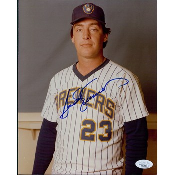 Ted Simmons Milwaukee Brewers Signed 8x10 Glossy Photo JSA Authenticated