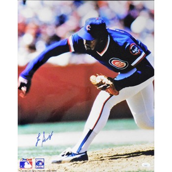 Lee Smith Chicago Cubs Signed 16x20 Glossy Photo JSA Authenticated