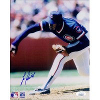 Lee Smith Chicago Cubs Signed 8x10 Glossy Photo JSA Authenticated