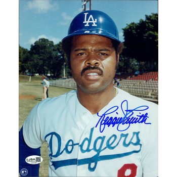 Reggie Smith Los Angeles Dodgers Signed 8x10 Glossy Photo JSA Authenticated Reggie Smith Los Angeles Dodgers Signed 8x10 Glossy Photo JSA Authenticated