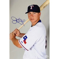 Justin Smoak Texas Rangers Signed 12x18 Glossy Photo JSA Authenticated