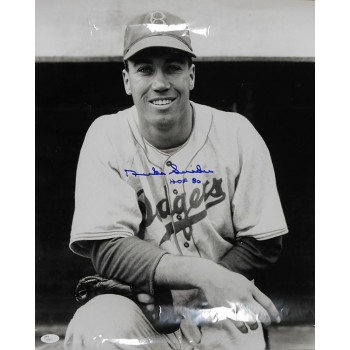 Duke Snider Los Angeles Dodgers Signed 16x20 Glossy Photo JSA Authenticated DMG