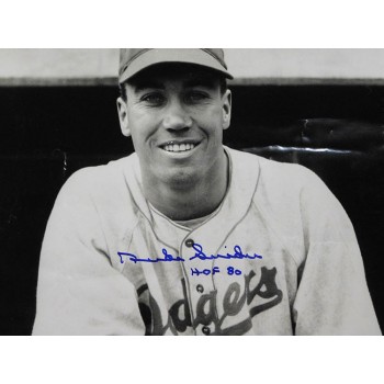 Duke Snider Los Angeles Dodgers Signed 16x20 Glossy Photo JSA Authenticated DMG