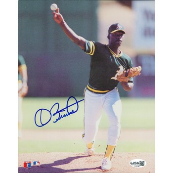 Dave Stewart Oakland Athletics Signed 8x10 Cardstock Photo JSA Authenticated Dave Stewart Oakland Athletics Signed 8x10 Cardstock Photo JSA Authenticated