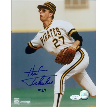 Kent Tekulve Pittsburgh Pirates Signed 8x10 Glossy Photo JSA Authenticated