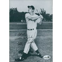 Bobby Thomson New York Giants Signed 6x8.5 Cardstock Photo JSA Authenticated