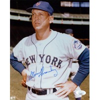 Marv Throneberry New York Mets Signed 8x10 Glossy Photo JSA Authenticated