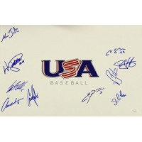 USA Baseball 2002 Signed 12x18 Glossy Photo by 10 JSA Authenticated Humber Garko