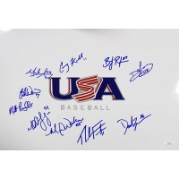 USA Baseball 2011 Signed 12x18 Glossy Photo by 10 JSA Authenticated Appel Wacha