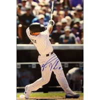 Pat Valaika Colorado Rockies Signed 12x18 Glossy Photo JSA Authenticated