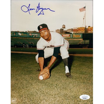 Leon Wagner Los Angeles Angels Signed 8x10 Glossy Photo JSA Authenticated