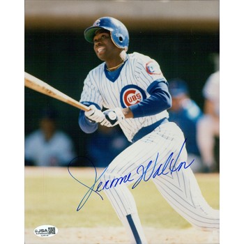 Jerome Walton Chicago Cubs Signed 8x10 Glossy Photo JSA Authenticated
