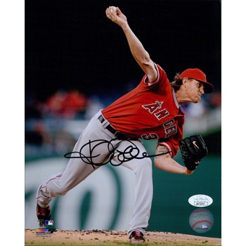 Jered Weaver Los Angeles Angels Signed 8x10 Matte Photo JSA Authenticated