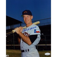 Mike White Houston Colt .45s Astros Signed 8x10 Glossy Photo JSA Authenticated