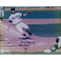 Maury Wills Los Angeles Dodgers Signed 8x10 Glossy Photo JSA Authenticated