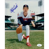 Mike Witt California Angels Signed 8x10 Glossy Photo JSA Authenticated